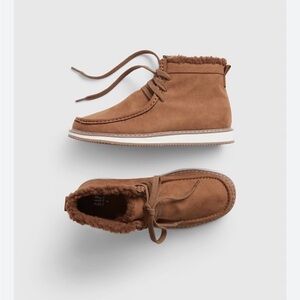 GapKids Cozy Tie Vegan Suede Boots